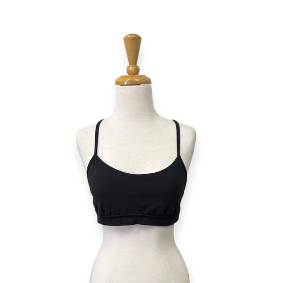 Lululemon Flow Y Bra Nulu Light Support Bra Black Size 10 - Picture 1 of 8